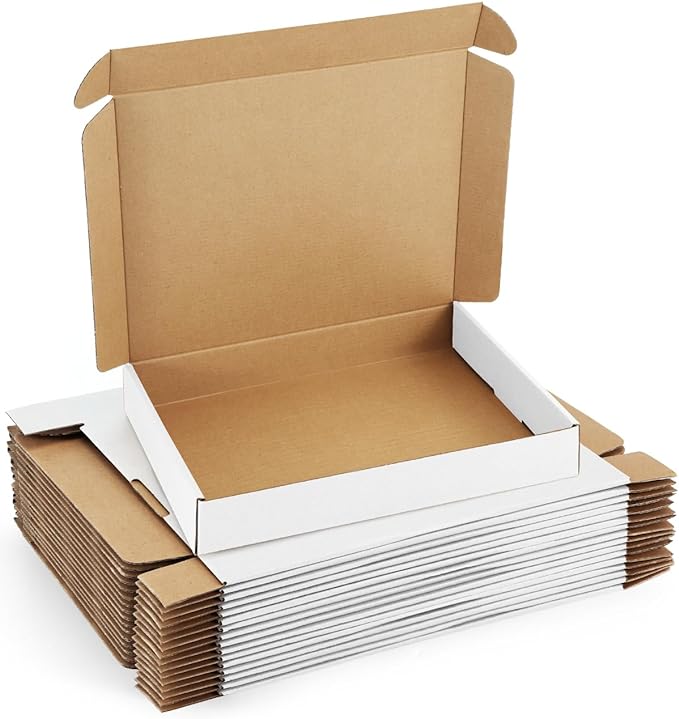 Shipping-Boxes-13x10x2 Inches: 25 Pack-Cardboard-Boxes-for-Packaging, by POEVER