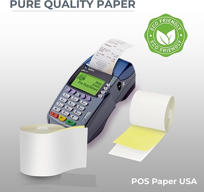 2 1/4" x 90' 2-Ply Carbonless Paper - Image 5