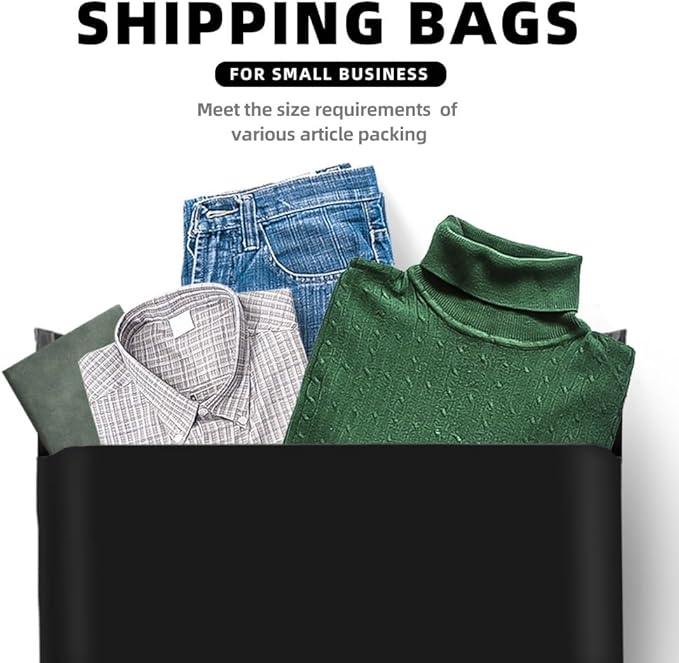 POLYSELLS 100 pcs 24x24 Inches Black Poly Mailers Shipping Envelopes, Strong - Image 3