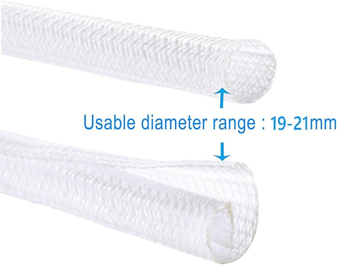 3/4"-50ft Extra-Long Braided Cable Sleeve Protector - Image 7