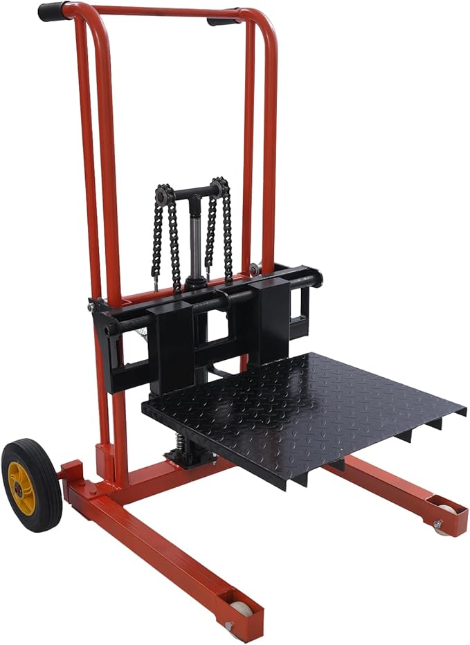 Hydraulic Material Lift 450 lbs Capacity, 36 Inch Lift Height Manual Stacker by ACNAO