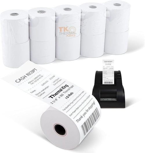 2 1/4" x 165' Thermal Paper, POS Receipt Paper by TKThermalKing