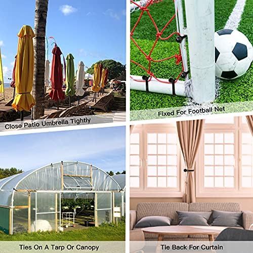 Bungee Balls 12 inch,100 pcs Tarp Bungee with Balls for Canopy, Camping Tarp, Shelter,Cargo,Tent Poles UV Resistant - Image 3