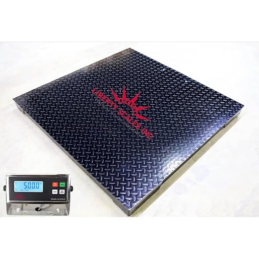 Liberty LS-4040-5k-NN 40" x 40" Industrial Floor Scale by LibertyScales