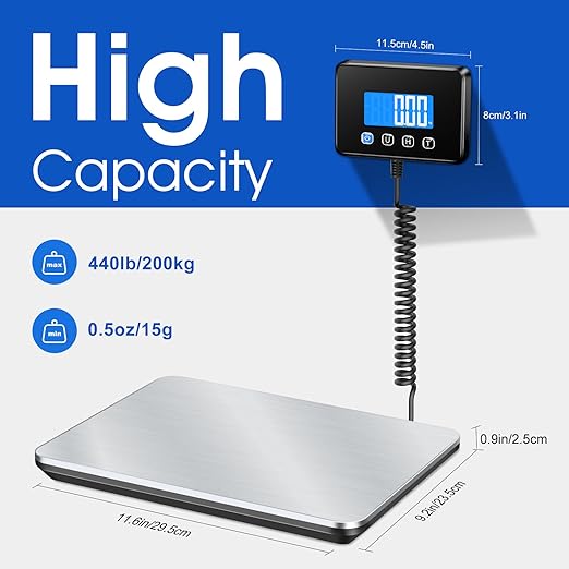 Luggage Scale 440lb Digital Shipping Scale - Image 2