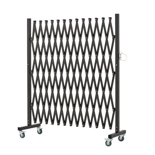 GYMTIME Metal Expandable Barricade, Portable Safety Barrier by GYMTIME