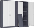 Greenvelly Metal Garage Storage Cabinet, Tall Locking Storage Cabinet by Greenvelly