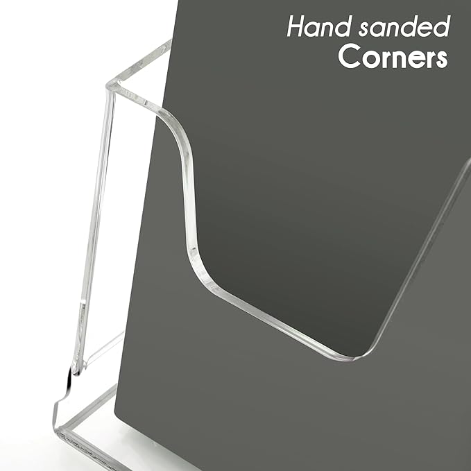 Acrylic Brochure Holder 8.5X11Inch, Magazine Pamphlet, Booklet Holder - Image 6