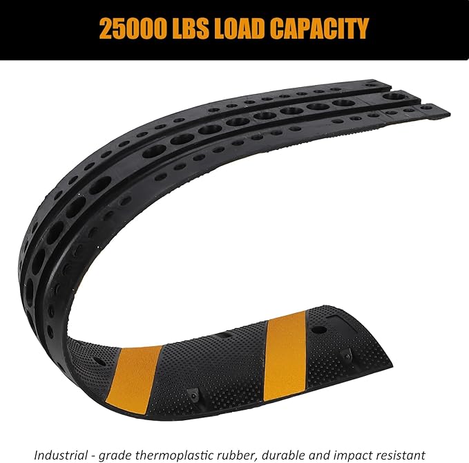 Garvee Speed Bump, 2 Pack 6 Ft Rubber Speed Bumps - Image 6