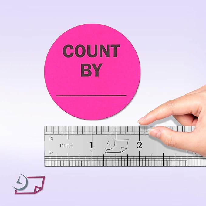 NextDayLabels - Neon Pink Color, Round Labels/Great to use - Image 3