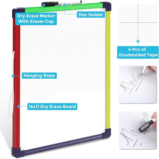 MaxGear Colorful Small Dry Erase Board, Portable Whiteboard - Image 2