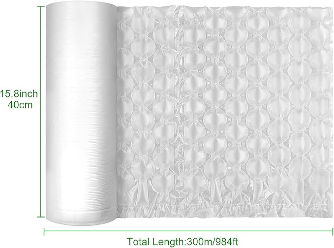 RHBLME 15.8 Inch Wide x 984 Feet Length Moving Bubble Shipping Wrap Roll - Image 2