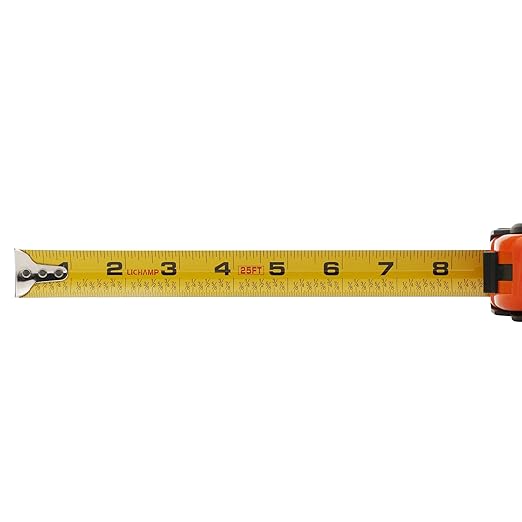 LICHAMP Tape Measure 25 ft, 6 Pack Bulk Easy Read Measuring Tape Retractable - Image 4