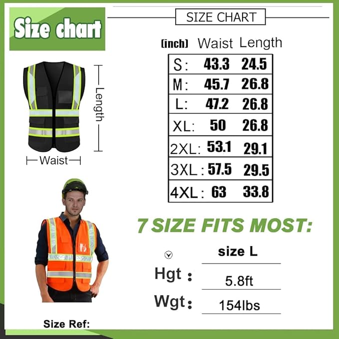 YOWESHOP High Reflective Visibility Safety Vest Custom Your Logo Safety Workwear - Image 4