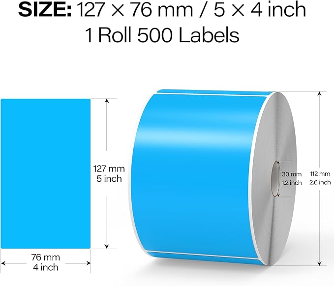 500 Pcs Large Moving Labels for Boxes 3 ×5 Inch Vinyl Self Adhesive Rectangle - Image 2