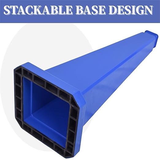 BESEA 6 Pack 28" Bright Blue Traffic Safety Cones - Image 5