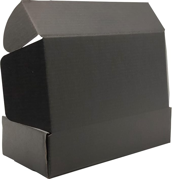 Small Black Shipping Boxes for Small Business Pack of 25-7x5x2 inches Cardboard - Image 4