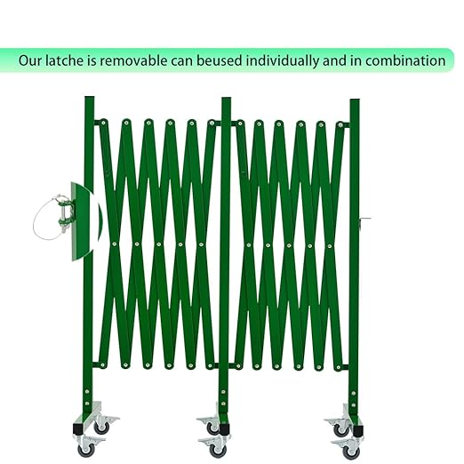 GYMTIME Industrial Expandable Metal Barricade, 16 Feet, Folding Security Gate - Image 6