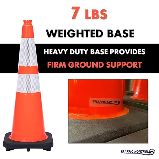 48 Pack 28" Inch Orange Traffic Safety Cones - Image 4