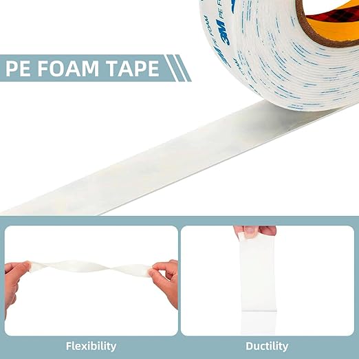 Made of 3M Double Sided Foam Tape 1'' x 16.5Ft 2 Pack, Heavy Duty PE Foam Tape - Image 2