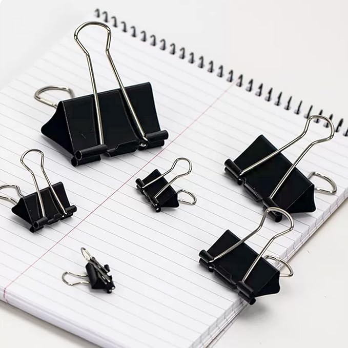 Binder Clips Paper Clamps 300 Pack Assorted Sizes, Mini and Micro, 6 Sizes - Image 7