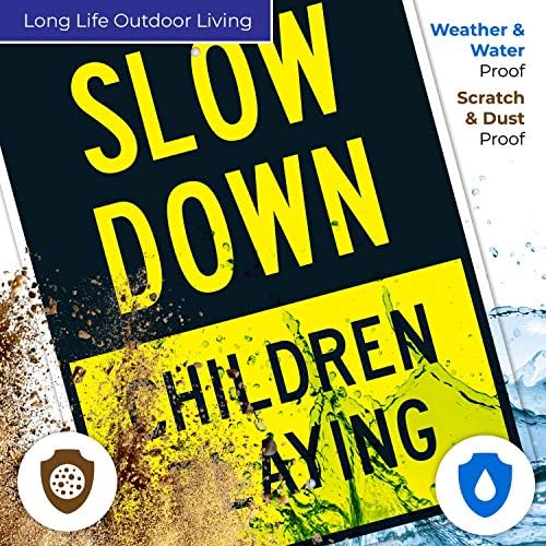 Slow Down Children Playing Sign, Traffic Sign, - Image 5