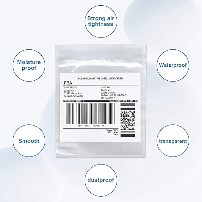 1000 Pcs-7.5x5.5 Packing List Mailing Envelopes: 7.5x5.5in - Image 6