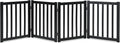 LZRS 4-Panel Wooden Free Standing Foldable Dog Gate Indoor – 24" High, Extra by LZRSPET