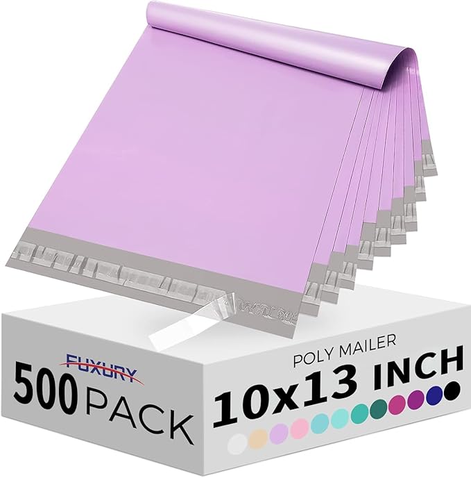 Fuxury Poly Mailers 10x13 Inch 500pc, Sturdy Shipping Bags by Fuxury