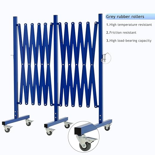 GYMTIME Industrial Expandable Metal Barricade, 16 FT, Folding Security Gate - Image 5