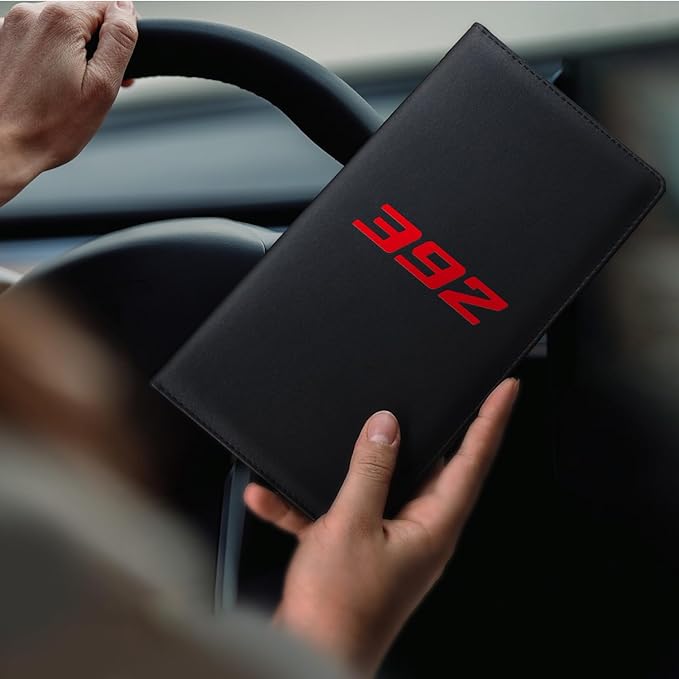 Leather Car Registration and Insurance Cards Holder Compatible - Image 2