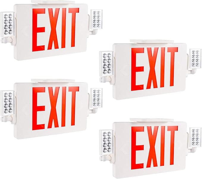 Gruenlich LED Combo Exit Sign, Emergency Light by GRUENLICH