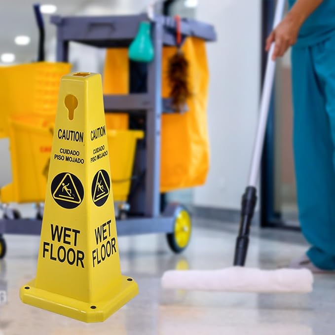 26.5" Caution Cones, 4-Sided Visible Safety Signs - Image 7