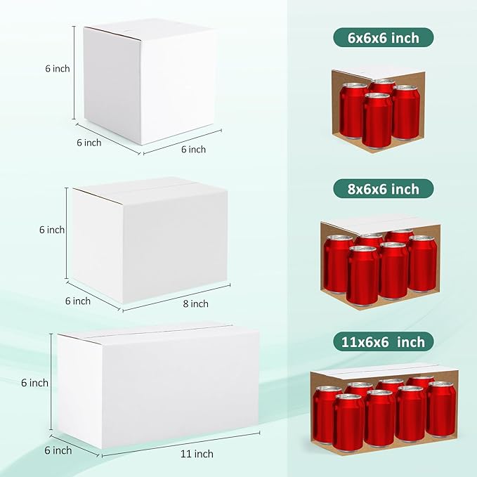 Eupako 30 Pack Small Shipping Boxes Assorted Sizes, Cardboard Boxes - Image 2