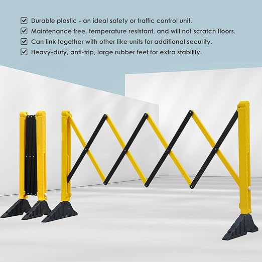 8.5' Ft Expandable Barriers, Flexible Crowd Control Barriers Guard - Image 3