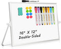 Dry Erase Magnetic White Board, Portable Small Whiteboard Set by AMUSIGHT
