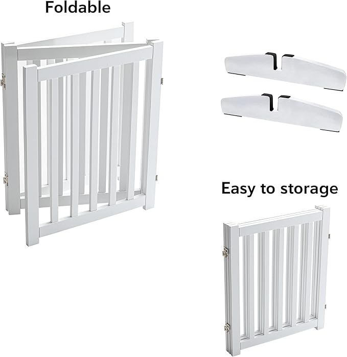 LZRS Freestanding Dog Gate 30 inch Tall - Image 4