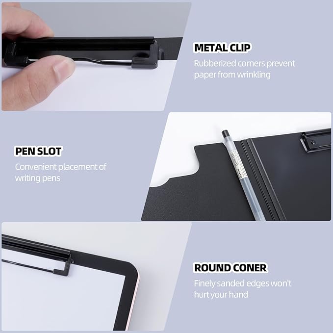 Clipboard Folder, A4 Foldable Clipboard - Image 4