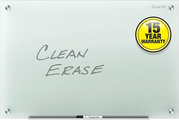 Quartet Glass Whiteboard, Non-Magnetic Dry Erase White Board, Frosted White - Image 4