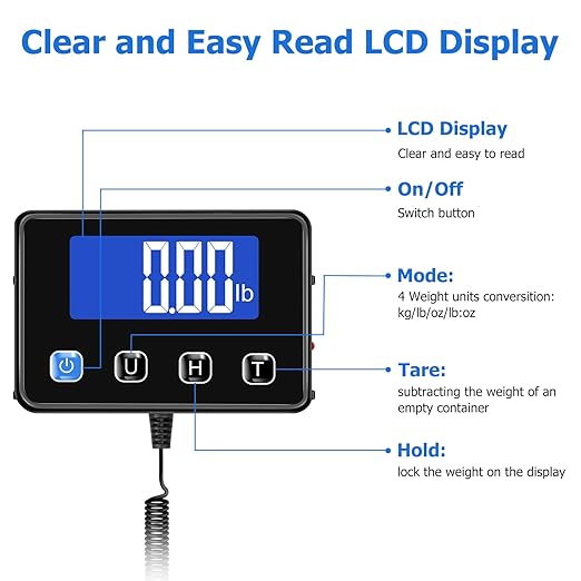 Shipping Scale, 440 lbs/0.35oz High Accurate Digital Postal Scale - Image 3