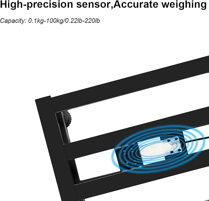 TUFFIOM 220lb Weight Electronic Platform Scale, Digital Floor Heavy Duty - Image 3