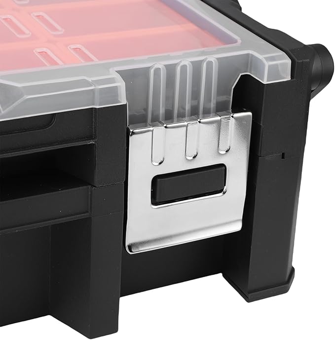 WALFRONT Electronic Tool Box Small Parts Organizer, 18 Compartment Dual Layer - Image 7