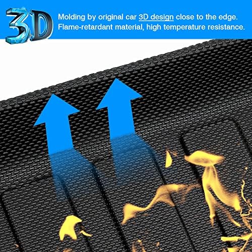 KUST Cargo Mat for Toyota Corolla Cross 2022-2025 2026 (Only Fits NO JBL Subwoofer in Cargo Area)(Not for Corolla) Rear Trunk Mat Cargo Liner All Weather Protection TPE Rubber Black - Image 4