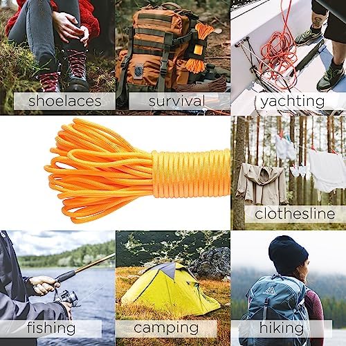 Paracord Rope 550 lb 4mm – Parachute Cord – Utility Camping Rope - Image 6