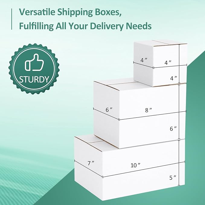 Eupako 30 Pack Small Shipping Boxes Assorted Sizes, Cardboard Boxes - Image 4