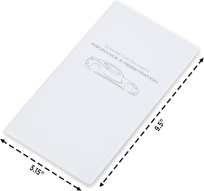 Andalus Auto Registration & Insurance Card Holder Pack of 2, Waterproof - Image 2