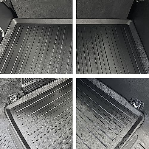 Premium Cargo Liner for Jeep Wagoneer Behind 3rd Row Seats 2022-2025 - 100% Protection - Custom Fit Car Trunk Mat - All-Season Black Cargo Mat - 3D Shaped Laser Measured Trunk Liners - Image 3
