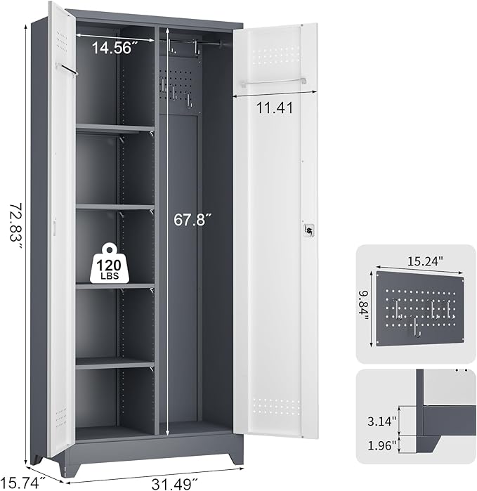 LUCYPAL Broom Storage Cabinet - Image 3