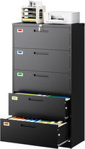 5 Drawer File Cabinet, Lateral Filing Cabinets by PEUKC