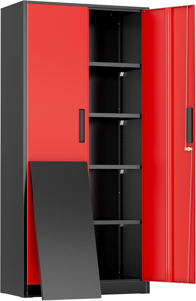 Greenvelly Metal Storage Cabinet, Lockable Steel Cabinet by Greenvelly